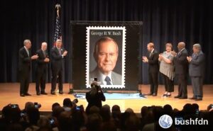George W. Bush Instagram - Thanks to the @uspostalservice for honoring dad on what would have been his 95th birthday.