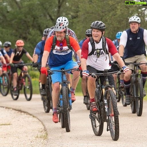George W. Bush - 50.7K Likes - No better way to spend a Saturday.
.
.
Repost from @thebushcenter
•
President @georgewbush got back on the mountain bike last weekend for an early birthday celebration alongside several of our Team 43 members. Visit the link in our bio for more photos.