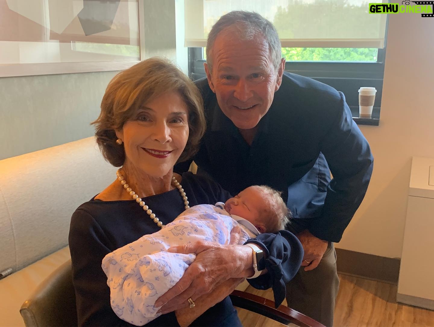 George W. Bush - 281.9K Likes - @laurawbush and I are thrilled to welcome Henry Harold Hager to our family. We are happy for the proud parents, @jennabhager and Henry. And pleased that Mila and Poppy have a little brother to love. We thank God that mom and baby are healthy, and we look forward to many years of loving the boy known as Hal.