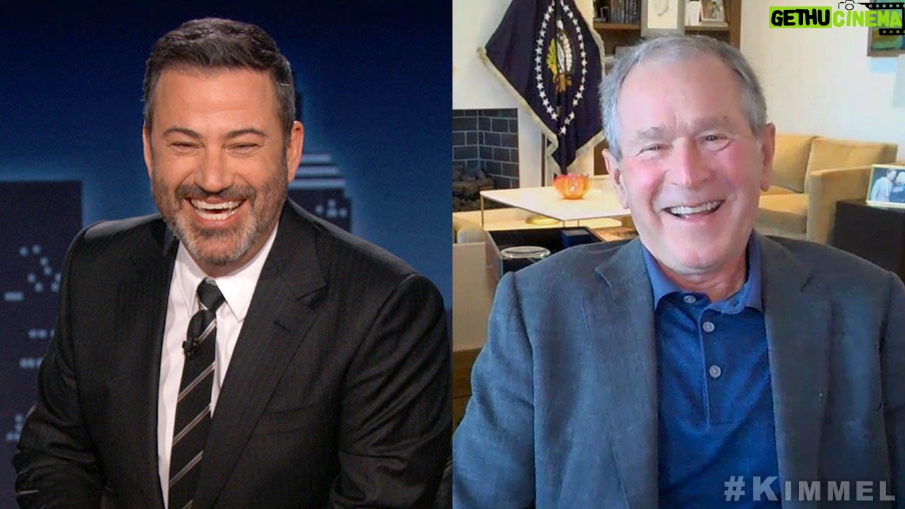 George W. Bush - 50.7K Likes - Enjoyed chatting with @jimmykimmel about my new book, dodging his questions about UFOs, and guessing which Bushisms were mine. Tune in tonight. @jimmykimmellive @abcnetwork #kimmel #outofmanyone #abc
