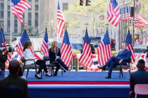 George W. Bush Instagram - @laurawbush and I were thrilled to participate in a moving ceremony for new citizens yesterday. These essential workers were on the front lines of the pandemic even before they were officially Americans. Now, we welcome them as equal citizens of the greatest country on Earth. @thebushcenter  #outofmanyone