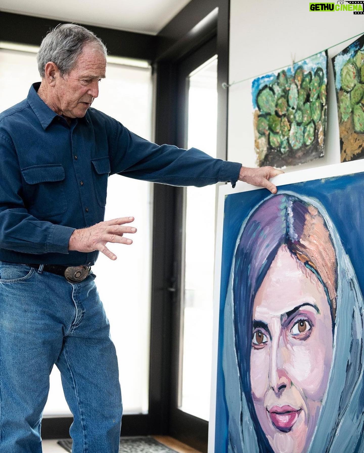 George W. Bush - 187.2K Likes - Repost from @wsjrealestate
•
“We feel very relaxed out here. People aren’t calling all the time, and we can take a deep breath.”
For the week's House Call, we visited George and Laura Bush at their Crawford, Texas, ranch, which they visit 8 to 9 times a year. The former president and first lady reflected on growing up with entrepreneurial parents, how they first met (President Bush felt "heart palpitations," he says) and the stand-alone art studio they built 50 steps from the house.
"I paint a couple of hours each day, mostly in the morning," President Bush says. "Nature helps me think more expansively. We have magnificent wildflower blooms in Crawford and a live oak that I love to paint."
To read the rest, visit the link in @wsjrealestate's bio.
📸: @trevorpaulhus for @wsj