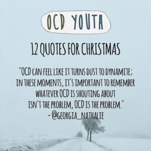 Georgia Lock Instagram - Day 🔟

“Whatever OCD is shouting about isn’t the problem, OCD is the problem”

- @georgia_nathalie 🌟