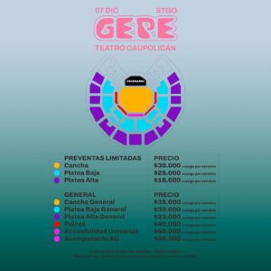 Gepe Instagram - Entradas disponibles para nuestro @teatrocaupolican este 7 de diciembre. Se viene todo, entradas en la bio 🎫