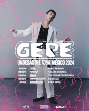 Gepe Instagram - Como olvidar la primera vez en vuestras tierras 🇲🇽 ese 2007 tan lejos tan cerca. Pasaron los años, las historias, las canciones, y aquí estamos de vuelta con lo mejor que podemos dar, UNDESASTRE TOUR 2024. Boletos ya a la venta !!! Nos vemos en tu casa. Link de entradas en mi Bio.
