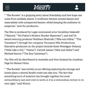 Geraldine Hakewill Instagram - ❤️ 🐓 🎥 @variety