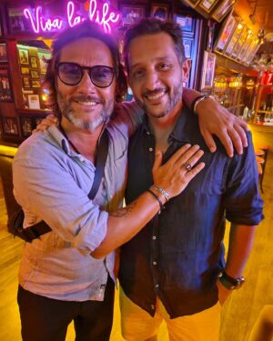 Germán Paoloski Instagram - Siempre un placer verte Diego querido, la seguimos en Bs.As... Gran cena en @cafeprimapasta Miami @diegotorresmusica @gerry_cea