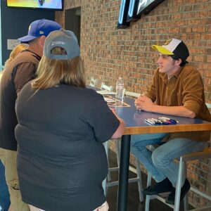 Gianni DeCenzo Instagram - Just got back from an awesome meet and greet in Akron Ohio over at the @akronrubberducks stadium!! Met some really cool people, threw the first pitch(which I didn’t think I’d make😬), and met Jason Miller and @gdanartist who run an amazing comic shop called @rubbercitycomics !!! Who knows, we might have to write some comics together now👀👀👀
