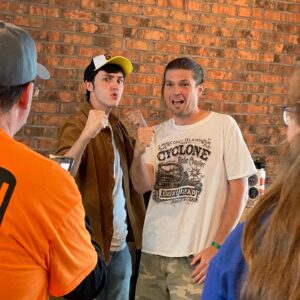 Gianni DeCenzo Instagram - Just got back from an awesome meet and greet in Akron Ohio over at the @akronrubberducks stadium!! Met some really cool people, threw the first pitch(which I didn’t think I’d make😬), and met Jason Miller and @gdanartist who run an amazing comic shop called @rubbercitycomics !!! Who knows, we might have to write some comics together now👀👀👀
