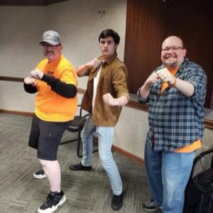 Gianni DeCenzo Instagram - Just got back from an awesome meet and greet in Akron Ohio over at the @akronrubberducks stadium!! Met some really cool people, threw the first pitch(which I didn’t think I’d make😬), and met Jason Miller and @gdanartist who run an amazing comic shop called @rubbercitycomics !!! Who knows, we might have to write some comics together now👀👀👀