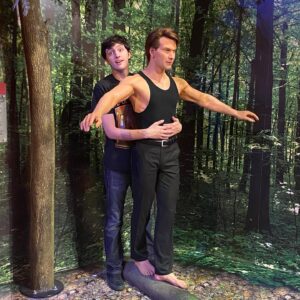 Gianni DeCenzo Instagram - Guys did I mention I’m doing a movie with Morgan Freeman, Jim Carry, and Patrick Swayze… not really😞 @madametussaudsusa was pretty cool though