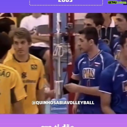 Giba - 15.9K Likes - Relembrando em 2008 a conquista da Liga Mundial 2003.
Final Brasil Vs SƩrvia
Madrid
#quinhosabia #memoriavolei #volleyball #voleimasculino #superliga #olympics #goldmedal #monsterblock #saqueviagem #matchpoint #setpoint #tiebreak #worldleague #serbia #brazil