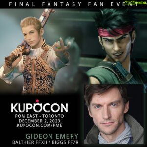 Gideon Emery Instagram - Thrilled to share that Balthier, Biggs and I will be at Kupocon Toronto in December. 📸🎤✍️
