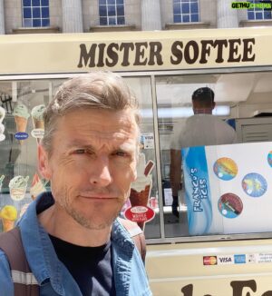 Gideon Emery Instagram - I’ve played a lot of bad guys, but really I’m…Mister Softee (sic). ;)