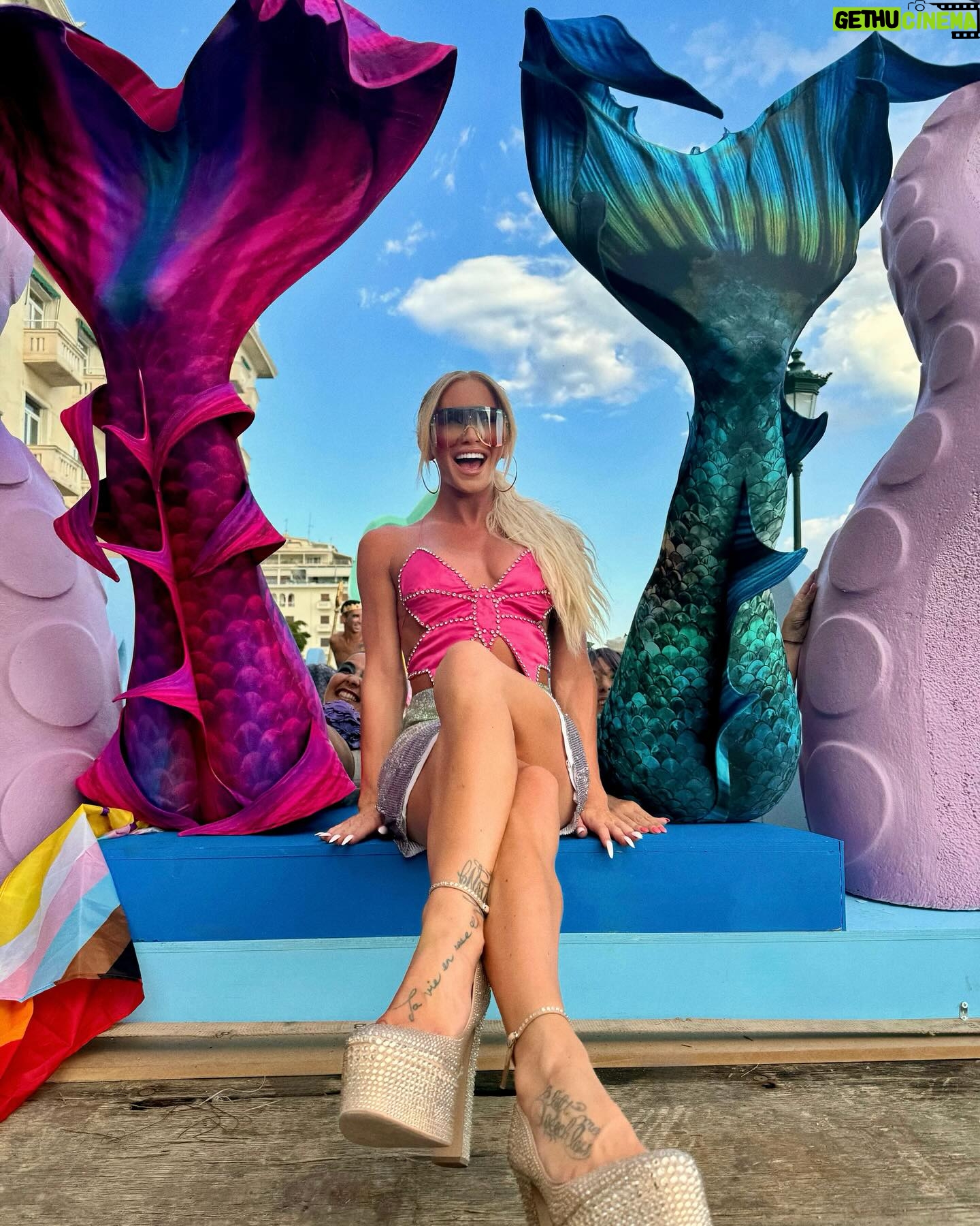 Gigi Lazzarato - 3 Likes - My first time in Greece AND being a host of EuroPride was unforgettable🥹🇬🇷💕🧜🏼♀️🔱🦋🐚🐠🫧