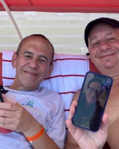 Gilbert Gottfried Instagram - A few months ago Jeff Ross and I were at the beach. Bright sun. Pretty girls. Ocean air. We both decided one thing was missing… FaceTime with Bob Saget. We miss you Bob. RIP Bob Saget