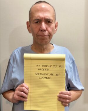 Gilbert Gottfried Instagram - My Cameo account is not hacked. Request a video from me. Go to www.cameo.com/GilbertGottfried