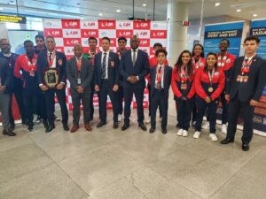 Gilberto Mendes Instagram - Assim foi a recepção de alguns dos nossos campeões mundiais de Tang Soo Do🏆. 

Esta sexta-feira(19), chega a outra parte da delegação nacional. Viva o Desporto Moçambicano🥳🇲🇿!!!