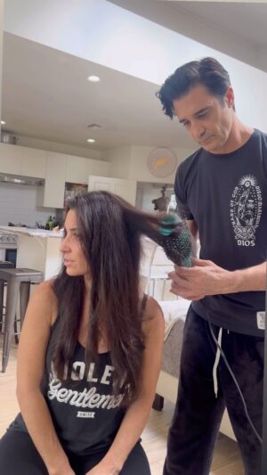 Gilles Marini Instagram - Hair color and styling?… who knew? 
Lesson of the day:
If a woman’s mood depend on how good their hair looks?
Then make sure it’s not boring cause life is too short for a bad hair day. #livecolorfullyordyetrying #ilovebighairandicannotlie #hair #hairstyle #beauty #hairstyles #haircut #fashion #hairstylist #makeup #haircolor #love #style #instagood #beautiful #balayage #barber #model #hairdresser #like #follow #hairgoals #photooftheday #cute #photography #girl #longhair #haircare  #instagram