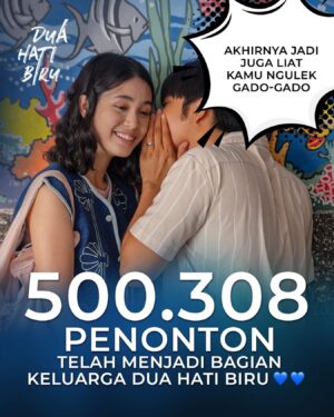 Gina S. Noer Instagram - Alhamdulillah! 500.308 penonton telah menjadi bagian keluarga Dua Hati Biru 💙💙 

Terima kasih untuk semua yang sudah menonton dan kenal lebih dekat dengan keluarga Bima, Dara dan Adam.

Akhirnya kita bisa lihat Mama Dara @nuradatau ngulek gado-gado, nih. Tungguin videonya sore ini, ya!

@duahatibiruofficial
#DuaHatiBiru
#FilmDuaHatiBiru