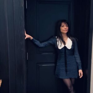 Ginger Gonzaga Instagram - Cute dress. Cute cat. 

Fun fact. I played the designer of this dress on TV a couple years ago.