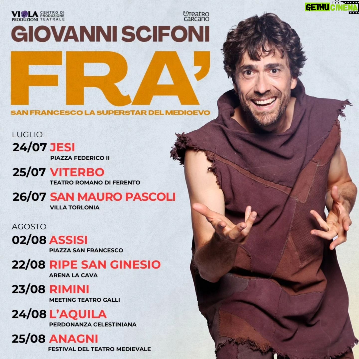 Giovanni Scifoni - 7.2K Likes - Tre mesi di allenamento solo per fare questo post. La dura legge dell'autopromozione. In bio il link per i biglietti del tour estivo di FRA (non ci sono tutte le date ma vabbè le altre le trovate sull'internezz)
#sanfrancescosuperstardelmedioevo
