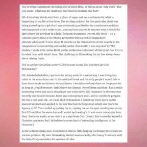 Giovannie Espiritu Instagram - After Quentin found out I won a Telly, he did this cute interview with me. Super grateful for his influence as an awesome PGA leader, uplifter, and powerhouse connector in the AAPI and Alphabet Mafia community. 💕🫶🏽

#aapi #filipina #filipinx #telly #filmmaker #director #writer #producer #womeninfilm #thefutureoffilmisfemale #producersguildofamerica