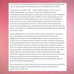 Giovannie Espiritu Instagram - After Quentin found out I won a Telly, he did this cute interview with me. Super grateful for his influence as an awesome PGA leader, uplifter, and powerhouse connector in the AAPI and Alphabet Mafia community. 💕🫶🏽

#aapi #filipina #filipinx #telly #filmmaker #director #writer #producer #womeninfilm #thefutureoffilmisfemale #producersguildofamerica