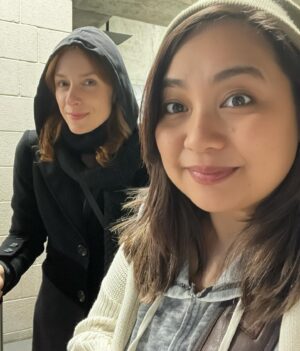 Giovannie Espiritu Instagram - After several years of working with each other online on the concept, characters, and story of “sisters of the desert” during the pandemic, Daryl Barnes and I finally met last night in person to film the proof of concept. 

We were a small but mighty team of seven, with Daryl at the directing helm, Mr. Scott as DP, Jonathan as Prod Designer, the brilliant Liz Fenning as the recruiter, Alicia doing double duty as talent / producer, and Alex as PA.

I was also a body. 😂 We managed to pull off an amazing guerrilla ending shot that I’m taking as a positive omen from the universe. 🌀

#indiefilm #director #producer #writer #guerilla #filmmaking #nightshoot #guerilla
