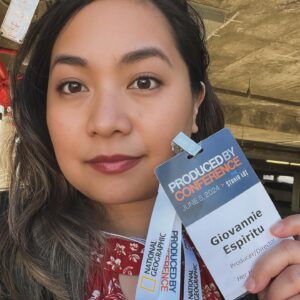 Giovannie Espiritu Instagram - Epic work week in La La land with my first event as an @televisionacad Active Member, the @producersguild conference and ending the week with the charming movie Quiz Lady at the DGA. 

Proud of my introvert progress: said many awkward hellos to new friends and had a lot of great life conversations with old friends. The initial small talk isn’t as daunting anymore… but I do have trouble with the entry points, so I’m very thankful for those that initiated the convo. 🙇🏻‍♀️ (I welcome any and all advice about people-ing. Or book recommendations!)

Trying to look at the world like @chucklorreproductions  and embody the humor with heart. 💖 💖💖💖

#fysee Pro-Tip learned from Yasmine: find out where the catering comes out from and stand by those doors… you’ll be able to get food before it’s gone. (Helpful when you are short like me). Shout out to the grilled cheese and French onion soup bites.

#lalaland #director #producer #writer #peopleing