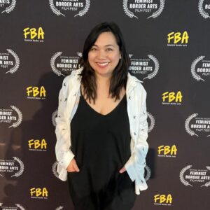 Giovannie Espiritu Instagram - Day One of the Feminist Border Arts Film Fest Done!

So honored to be a part of these wonderfully curated blocks of films. Speaking tomorrow about Filmmaking and Activism. I couldn’t say no to a fest with free food for the community in a university setting — especially since their artwork includes UFOs and cats spitting rainbows. 🎥✨

#FeministBorderArts #FilmmakingAndActivism #CommunityEvents #FilmFestFun #UFOArt #RainbowCats #lascruces #feminist #ultrafeminist