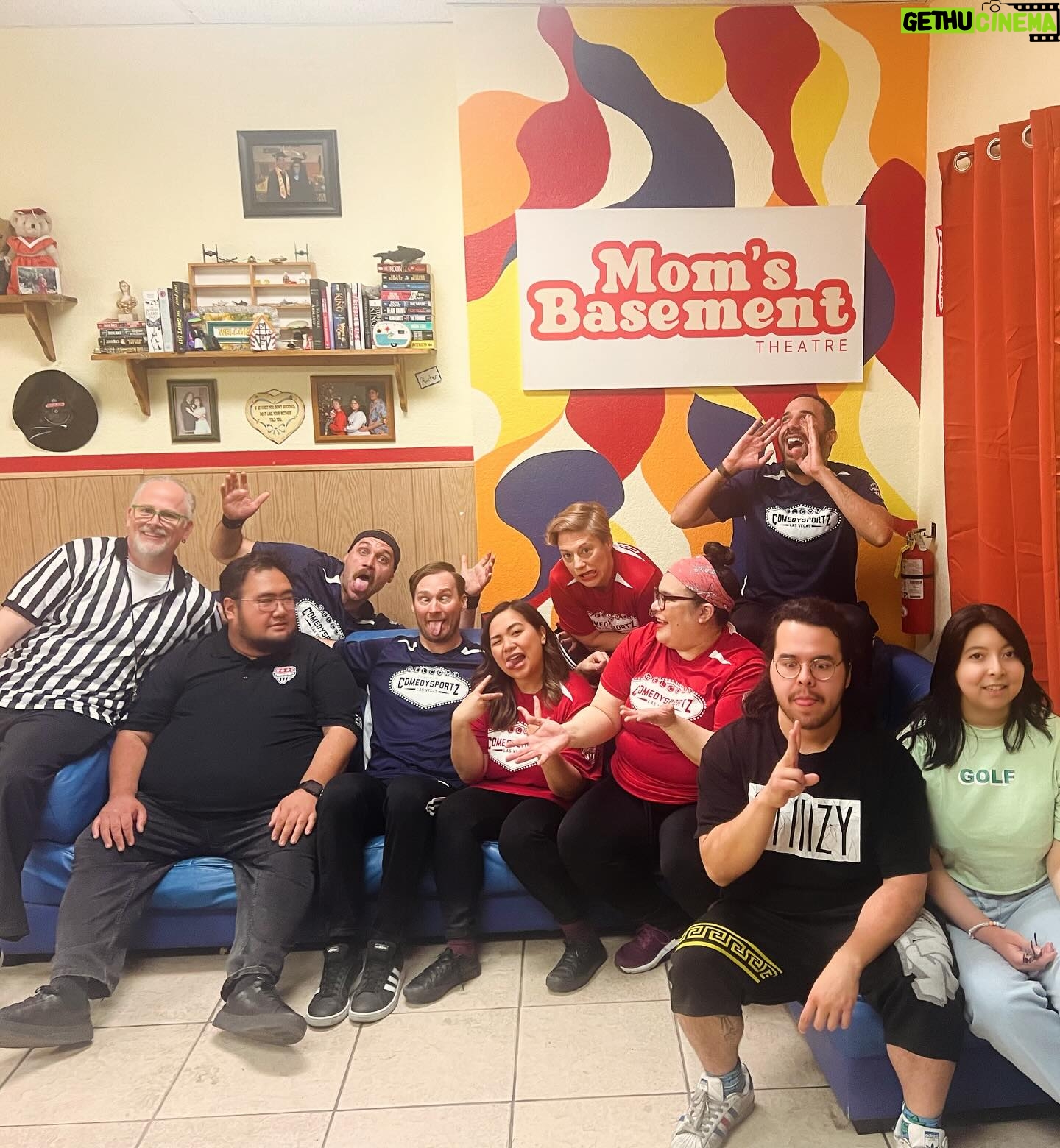 Giovannie Espiritu - 62 Likes - Made my debut as a Comedy Sportz Pro Player with the Red Rocks Team tonight. It was a neck-and-neck game, but we pulled through 26-25 against the formidable Blue Diamonds. 🏆🥇🏆
Grateful to have a space where failing hard is funny, big swings are encouraged, and my goofy goober gets more reps. 😂🙌 Every player was beyond talented, extremely fast and witty (🙇🏻♀️) and I’m thankful to be included the shenanigans.
Super props to our Captain @heatherdragulescu and teammate @unkimportant who were seasoned players willing to have this rookie on their team. 🌄
Good game y’all. 🫶🏽
📸: by @bobbydragulescu & Luis
#ComedySportz #DebutGame #RedRocksTeam #ImprovComedy #Thankful #Community #LaughterIsTheBestMedicine #gotyourback #createmoremomentsofjoy #goodgameandgiving