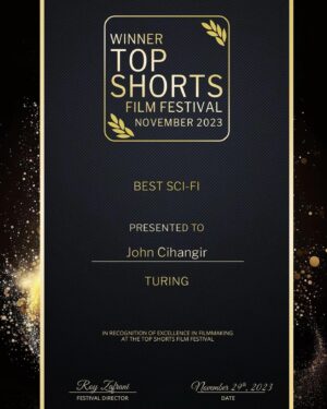 Gissette E. Valentin Instagram - Our short film, “Turing”, has been making its way through the film festival circuit. Excited!

Directed by @johncihangir 
Starring @thejacobbertrand @gissettevalentin and @williamjwebber