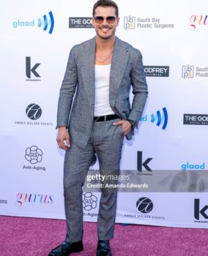 Gleb Savchenko Instagram - It’s officially Pride Month! As a lifelong ally of the LGBTQ  community, I’m honored to participate in Gurus Magazine’s #30Voices30Days initiative. My @gurusmagazine cover, shot by the talented @josh_fogel will be out later this month. 

Thank you to the editor in chief @derekwarburton for including me in this exciting and special project. 
Styled: @lisacstyles 
Outfit: @stile_latino