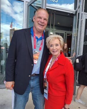 Glenn Jacobs Instagram - Great to have ran into my friend and strong conservative freedom fighter @lindamcmahonofficial today!