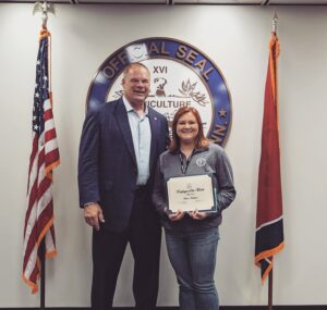 Glenn Jacobs Instagram - Congratulations to this month's employees of the month, Anna Hoekstra from the Regional Forensic Center and Lindsay Stout from Procurement!