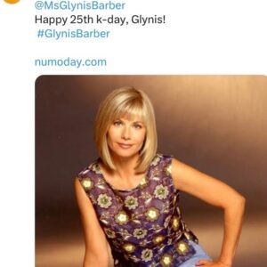 Glynis Barber Instagram - 😂 apparently I’m 25,000 days old today!

Are there any openings at the British Museum? 
#antique #vintage #embalmmenow