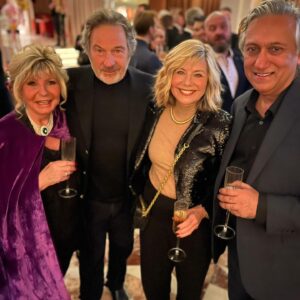 Glynis Barber Instagram - Lovely night celebrating the birthday girl @queenofharleystreet with her hubby @dr.aamerkhan. London was out in force last night. Mayhem on the streets! #christmastime #birthdaygirl