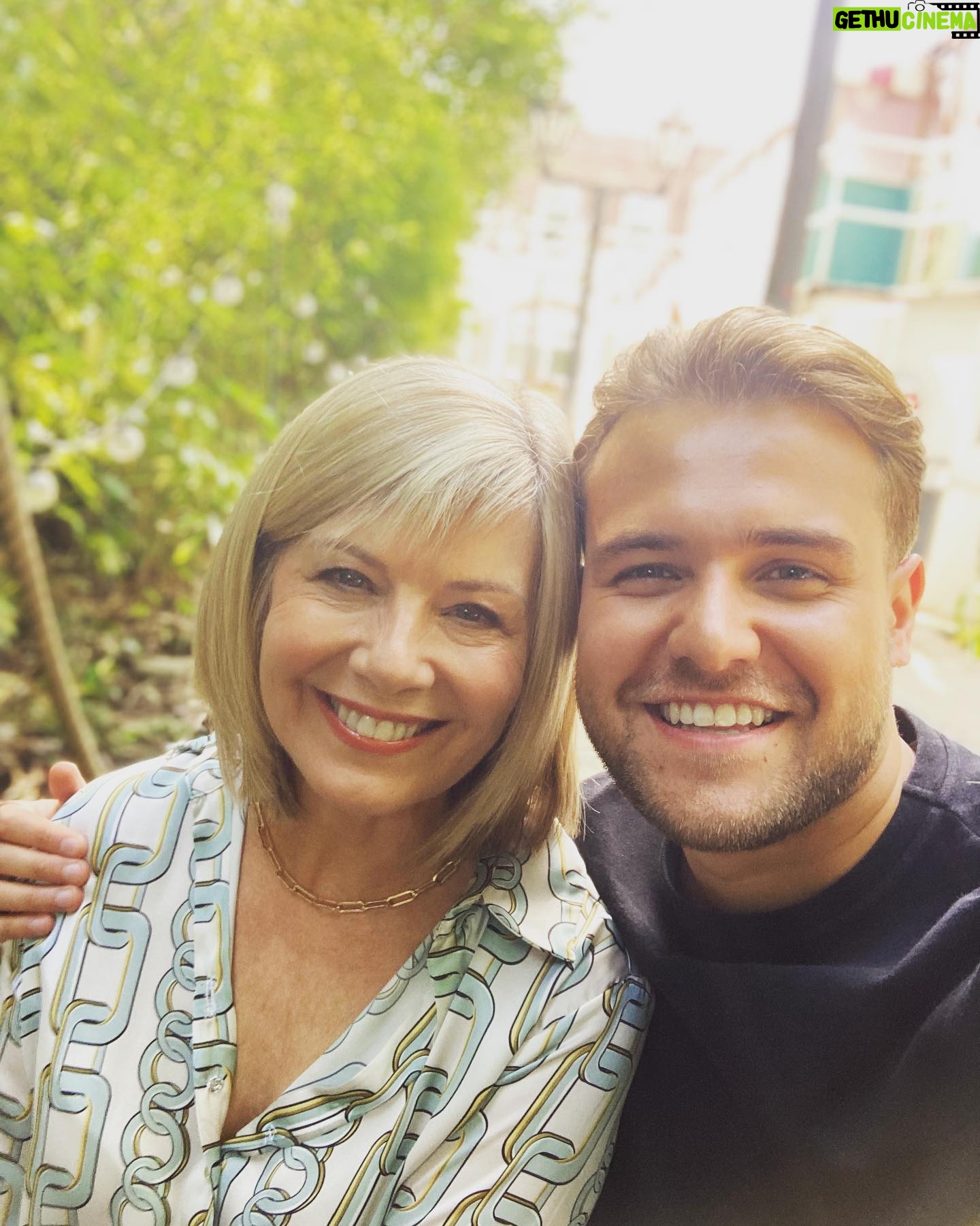 Glynis Barber - 1.4K Likes - Always a pleasure doing scenes with @matthewjamesbailey. #hollyoaks #filming #onset