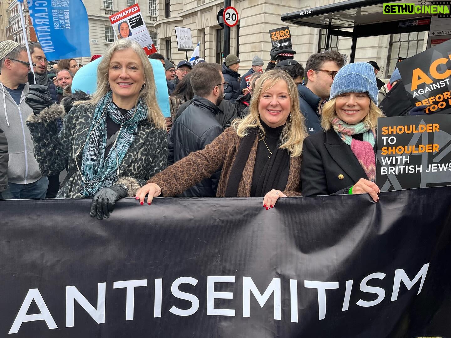 Glynis Barber - 1.1K Likes - On the streets today calling for a stop to antisemitism with a crowd 100,0000 strong.
Peaceful and filled with nothing but good will. @barereality #allisonpearson #theoctoberdeclaration