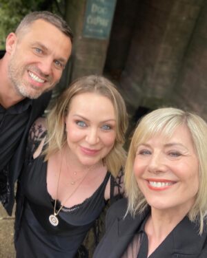 Glynis Barber Instagram - A special day of filming with my two faves, winding up my scenes on @hollyoaksofficial 
What a joy working with @jamielomas21 , such a generous and gifted actor and who now has a special place in my heart. 
And reunited with @rita_simonsofficial who is literally one of my favourite people on the planet. 

All will be revealed in a few weeks! #hollyoaks #normacrow #onset