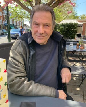 Glynis Barber Instagram - A little al fresco lunch with the birthday boy. Happy birthday #michaelbrandon #sunnyday🌞