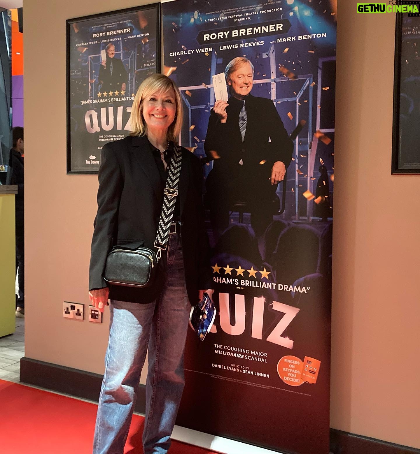 Glynis Barber - 1.1K Likes - At the @the_lowry theatre last night to watch @miss_charleywebb in QUIZ.
Remember the coughing major on Who wants to be a millionaire? Absolutely great production which manages to ask a lot of questions about what really happened in a very entertaining way. Charley smashed it in her first stage role along with the rest of the cast. Highly recommend!
#theatre