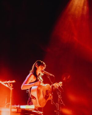 Gordi Instagram - PERTH w @boniver (a little belated) 

The night before we played in Perth, we’d played in Bathurst (the central west of NSW). After that show, our tour manager drove us back to Sydney, we napped for a couple of hours (I think our TM actually slept for 45 minutes) and then got on our flight to Perth. We arrived to a green room that was an old Winnebago with no air conditioning so we reclined in camping chairs in 35 degree heat until soundcheck. Tru character building happened that day cc @zachroadd and @bnjmncrbtt 

📸 @tashihall