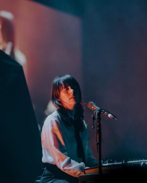 Gordi Instagram - HOBART w @boniver for @monafoma 

Also

playing a solo set tonight at @colombianhotel for @sydneyworldpride