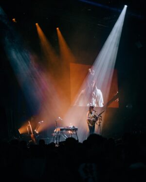 Gordi Instagram - HOBART w @boniver for @monafoma 

Also

playing a solo set tonight at @colombianhotel for @sydneyworldpride