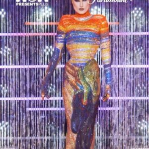 Gottmik Instagram - The scream by Edvard Munch 1893 
.
Over 500,000 crystals in 50 different colors and over 1000 hours to complete.
This dress was a labor of love and another very iconic moment for me. @thediscodaddy is the only artist I have ever met that would be able to do create this level of artistry and I am so honored to have been able to wear this piece of art on the @rupaulsdragrace stage! ✨🖼️

Photo by @sanchezzalba 
Dress construction by @marcosquared