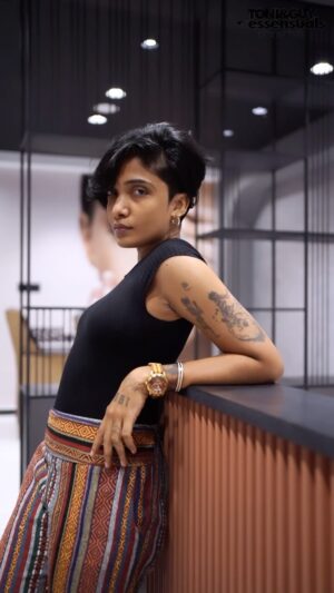 Gowry Lekshmi Instagram - 👑
 #theonlysalonivisit 

#hairtransformation #toniandguy #kochi #haircut #instahaircut #undercut #hairstyles #shorthair