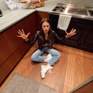 Grace Beedie Instagram - post-concert kitchen floor chats