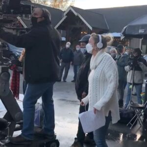 Grace Beedie Instagram - a couple behind the scenes clips courtesy of @iamvictorwebster and @joylenz from #fivestarchristmas on @hallmarkchannel and @w_network TONIGHT! so grateful to have been a part of such a fun movie with such an amazing cast & crew 🌟🎄@christiewillwolf @babzpatrick #blairpenner #robertwisden #laurasoltis #jaybrazzeau #paulashaw